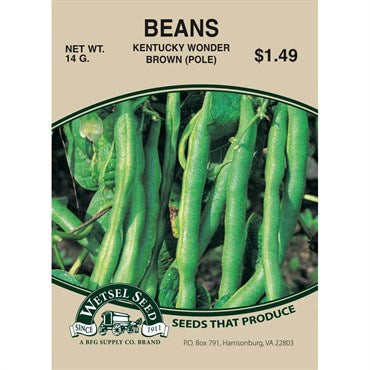 Wetsel Seed Beans - Kentucky Wonder (10g Packet)