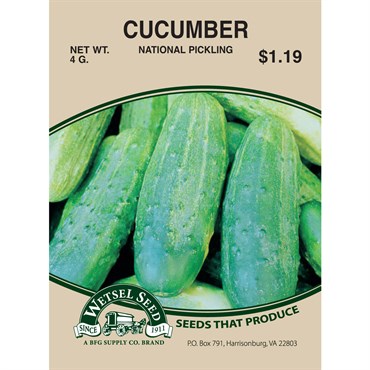 Wetsel Seed Cucumber - National Pickling (3g Packet)