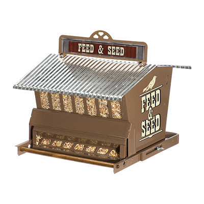 Woodlink Rustic Farmhouse Absolute Feed & Seed Squirrel-Resistant Feeder