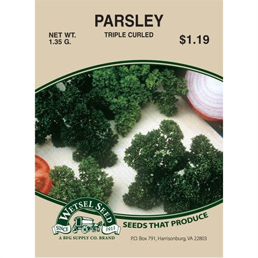 Wetsel Seed Parsley - Moss Curled (Triple)