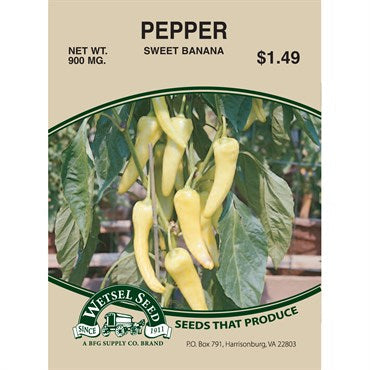 Wetsel Seed Peppers - Sweet Banana