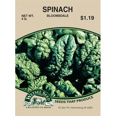 Wetsel Seed Spinach - Bloomsdale Long Standing