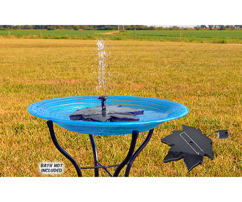 Backyard Essentials Floating Leaf Solar Bubbler