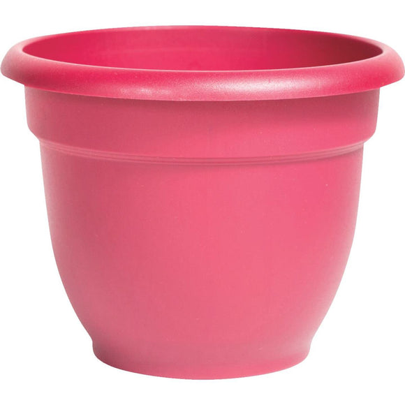 Bloem Ariana 13.75 In. H. x 16 In. Dia. Plastic Self Watering Burnt Red Planter