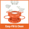 Nature's Way Bird Products Orange Blossom Glass Oriole Feeder w/ Jelly Attachments