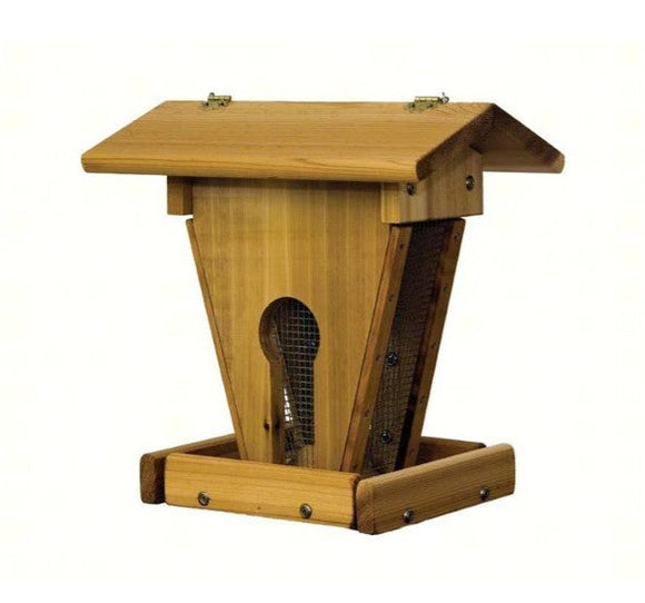 Stovall Peanut & Sunflower Wood Feeder - 4-5lb Seed Capacity