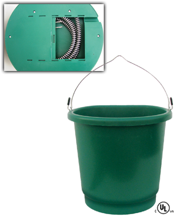 Farm Innovators Heated Flat-Back Bucket 70 Watts 3 Gallon (3 Gallon)