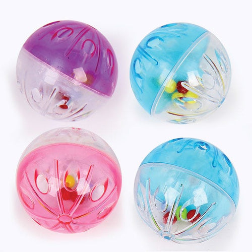 Boss Pet Park Blvd Rattle Ball Toys 4 Pk