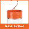 Nature's Way Bird Products Orange Blossom Glass Oriole Feeder w/ Jelly Attachments