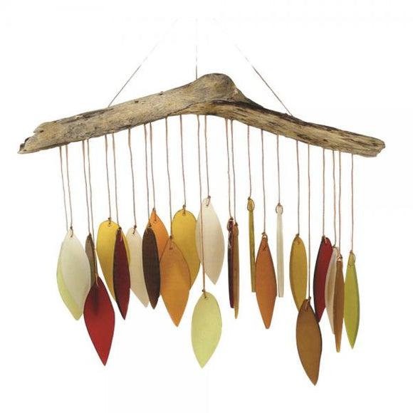 Gift Essentials Autumn Leaves Glass Chime