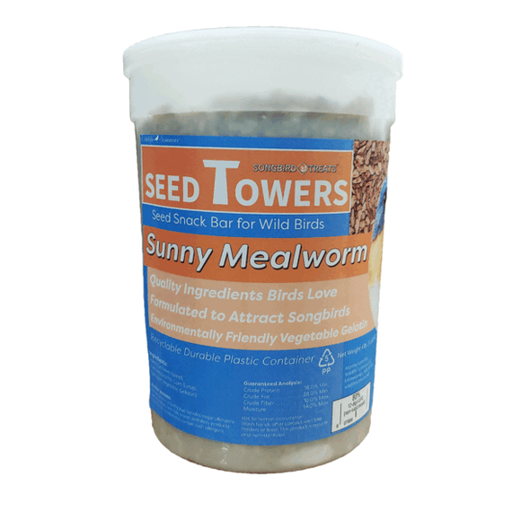 Wildlife Sciences Songbird Treats - Sunny Mealworm Tower