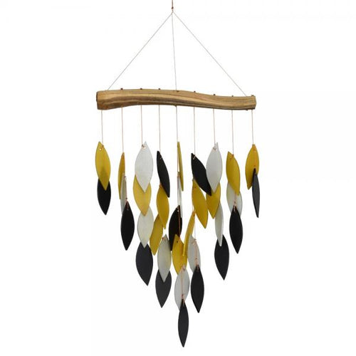 Gift Essentials Black and Gold Waterfall Glass Chime