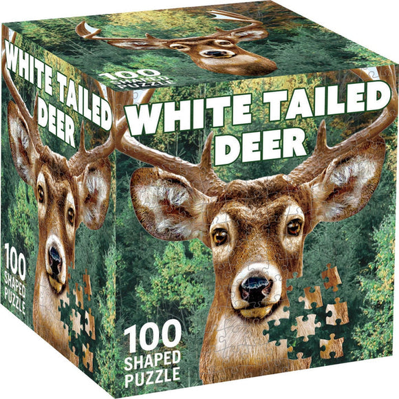 MasterPieces White Tail Deer 100 Piece Shaped Jigsaw Puzzle