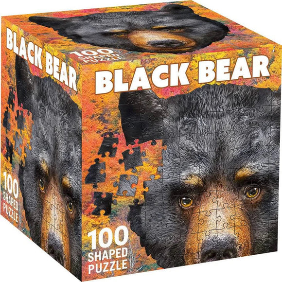 MasterPieces Black Bear 100 Piece Shaped Jigsaw Puzzle