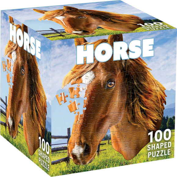 MasterPieces Horse 100 Piece Shaped Jigsaw Puzzle