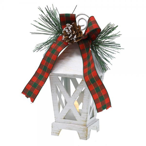 Gift Essentials Mini LED Lantern White Placecard and Photo Holder