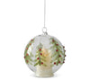 K&K Interiors Glass LED Christmas Ornament w/ Jeweled Tree