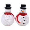 Gift Essentials Blown Glass Snowmen Salt and Pepper Set