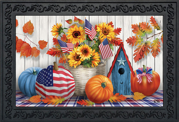 Briarwood Lane American Autumn Patriotic Doormat