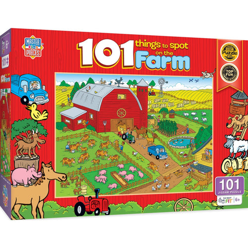 MasterPieces 101 Things to Spot on a Farm 101 Piece Puzzle